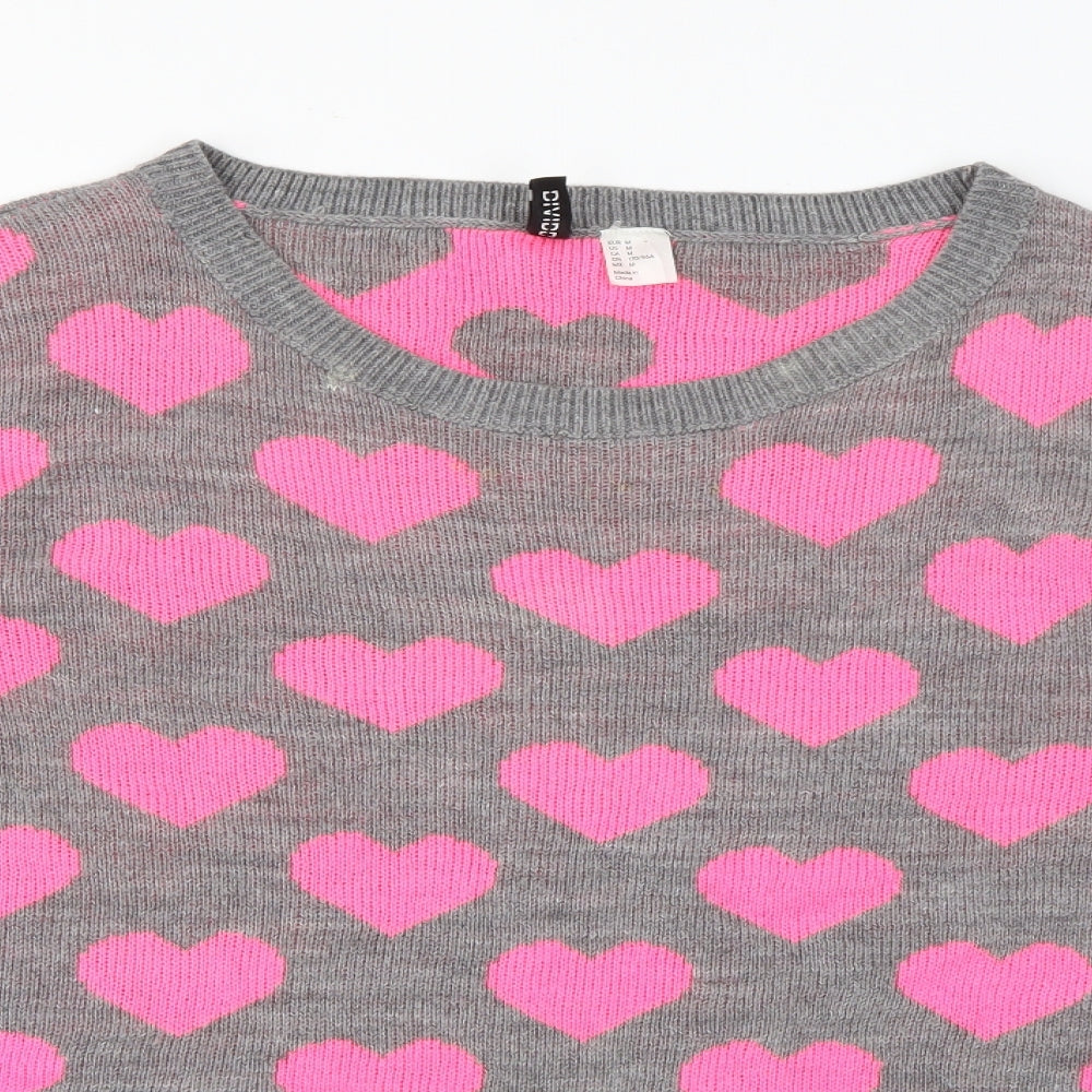 Womens UK Size M H&M Grey Pullover Jumper