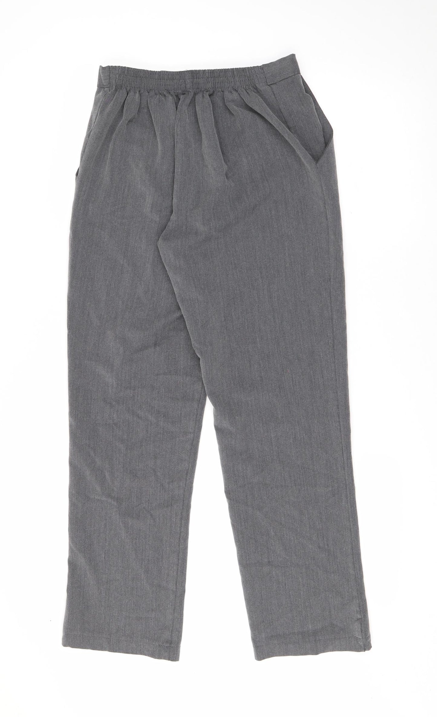 Womens UK Size 14 Preworn Regular Fit  Grey Trousers