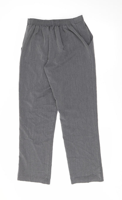 Womens UK Size 14 Preworn Regular Fit  Grey Trousers