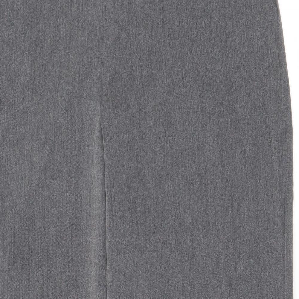 Womens UK Size 14 Preworn Regular Fit  Grey Trousers