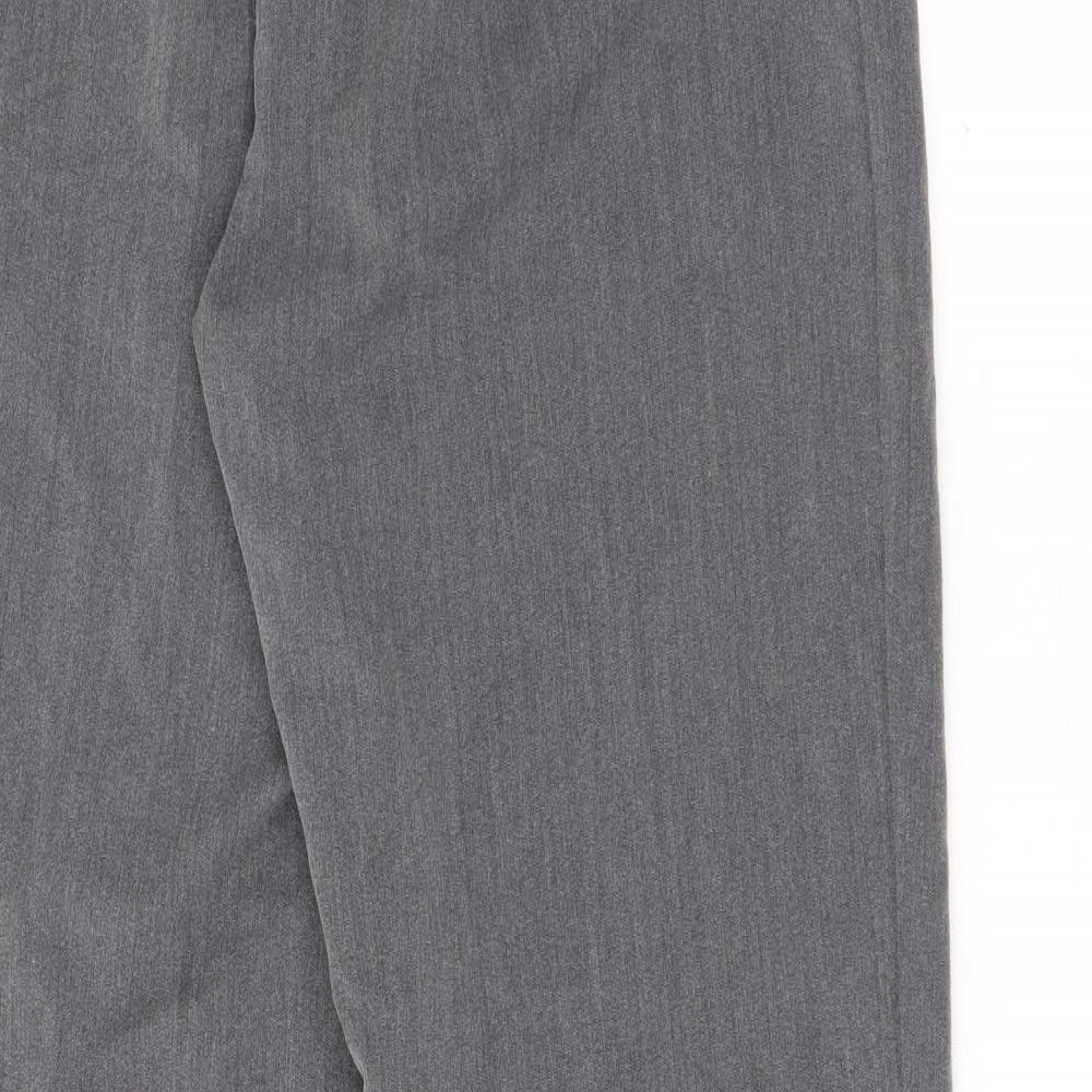 Womens UK Size 14 Preworn Regular Fit  Grey Trousers