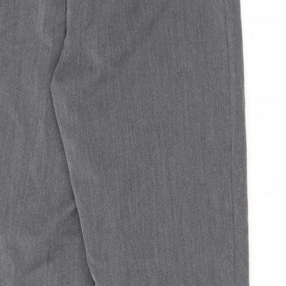 Womens UK Size 14 Preworn Regular Fit  Grey Trousers