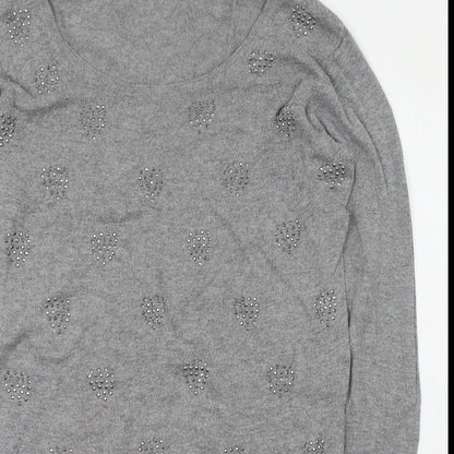 Womens UK Size 8 Klass Grey Pullover Jumper