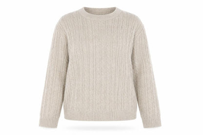 Pure & Natural Womens Brown Round Neck  Acrylic Pullover Jumper Size 12