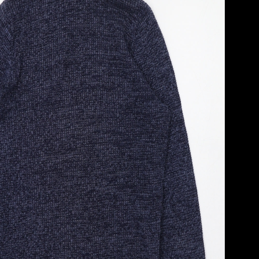 NEXT Womens Blue Round Neck  100% Cotton Pullover Jumper Size 4   - 4-6