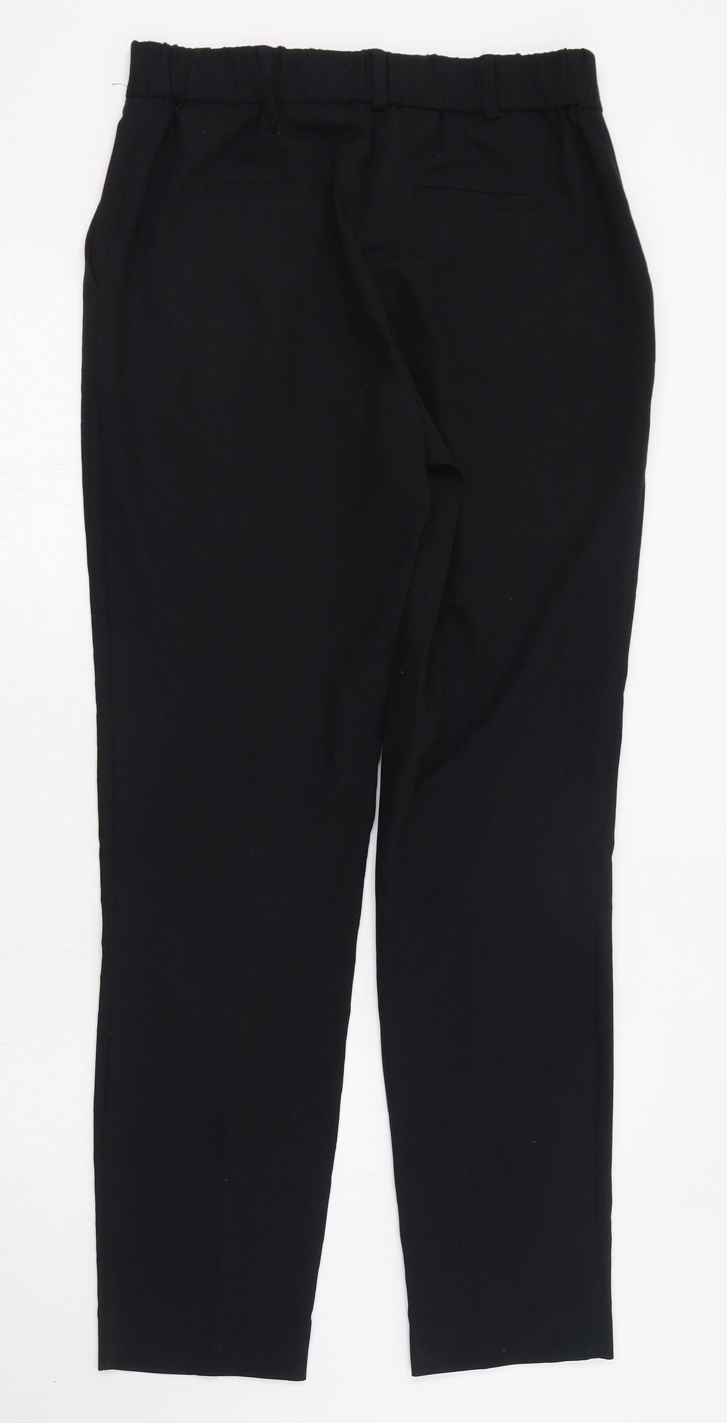 Dunnes Stores Womens Black  Polyester Trousers  Size 8 L28 in Regular Zip