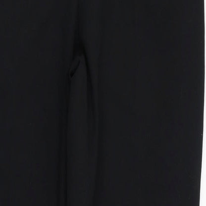 Dunnes Stores Womens Black  Polyester Trousers  Size 8 L28 in Regular Zip