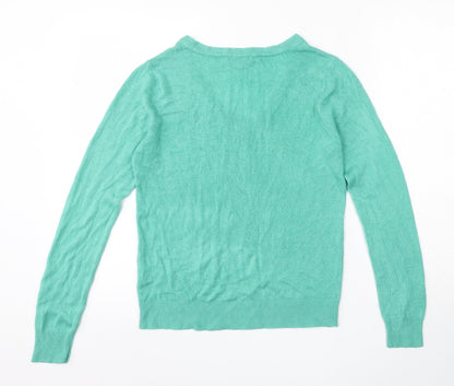 Womens UK Size 12 Pep & co Green Pullover Jumper