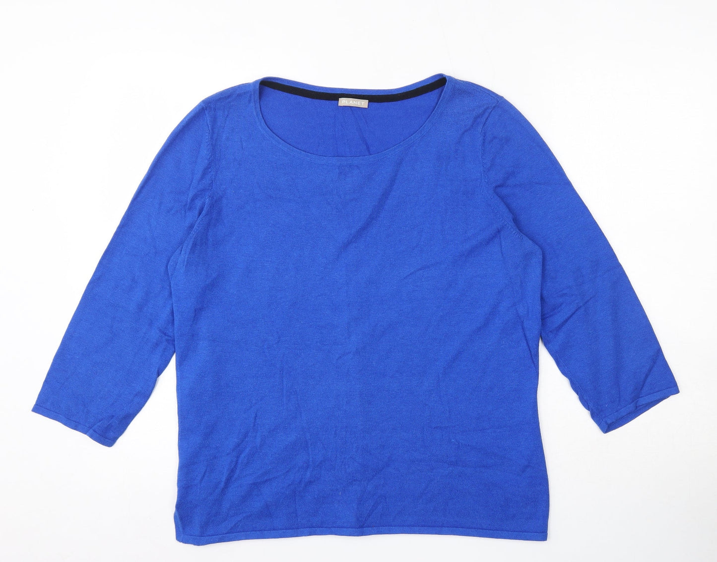 Womens UK Size M Planet Blue Pullover Jumper