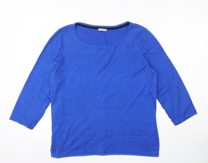 Womens UK Size M Planet Blue Pullover Jumper