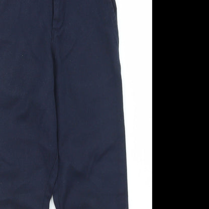 George Boys Blue  Polyester Dress Pants Trousers Size 6-7 Years  Regular Hook & Eye