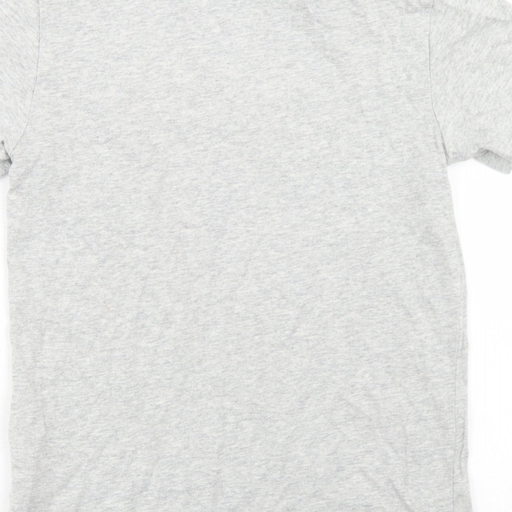 NEXT Boys Grey  Cotton Basic T-Shirt Size 8 Years Crew Neck  - Gaming Reversible Sequins