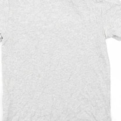 NEXT Boys Grey  Cotton Basic T-Shirt Size 8 Years Crew Neck  - Gaming Reversible Sequins
