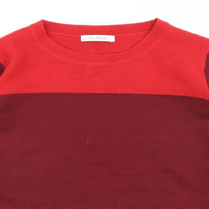 Womens UK Size 12 Classic Red Pullover Jumper