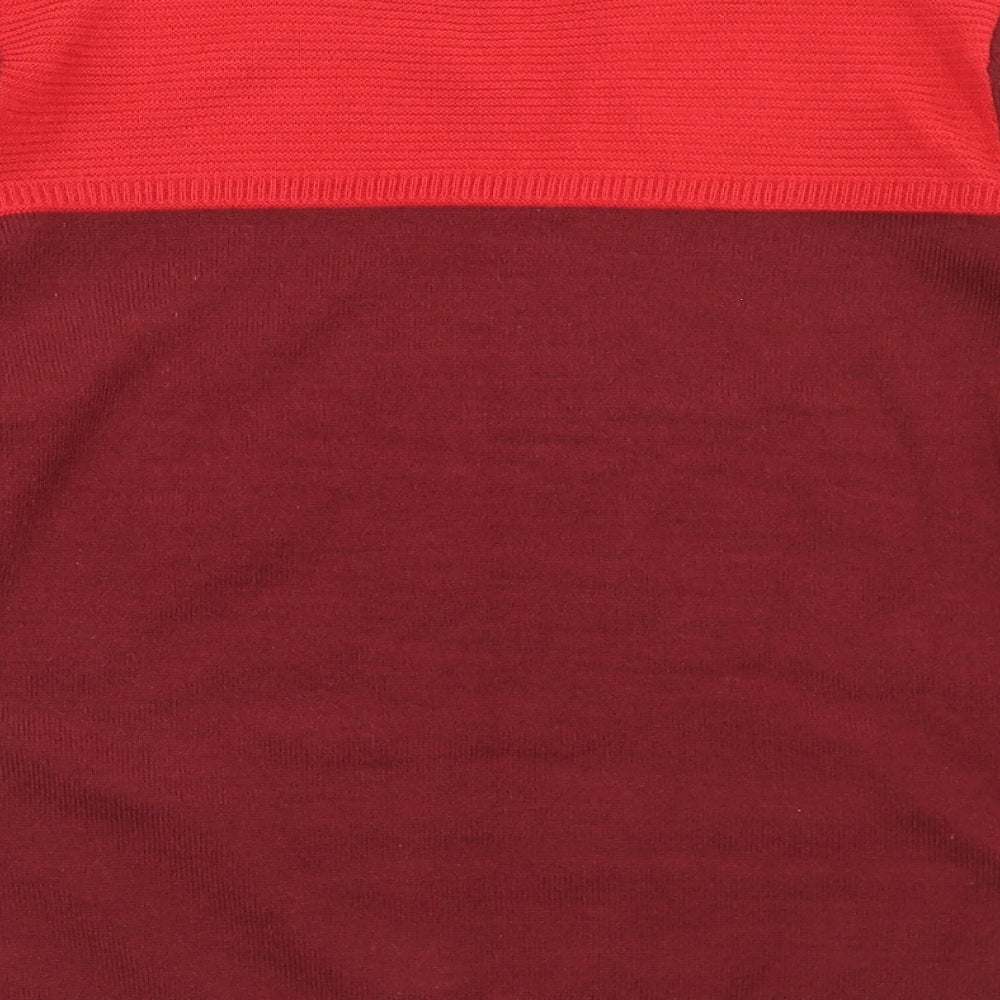 Womens UK Size 12 Classic Red Pullover Jumper