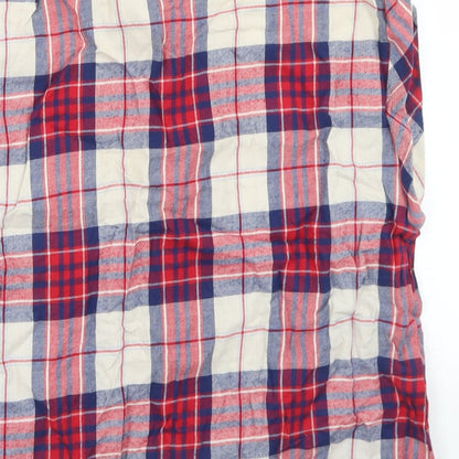 Womens UK Size 10 New Look Red Basic Button-Up