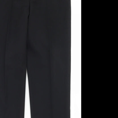 Russums Womens Black  Polyester Dress Pants Trousers Size 12 L29 in Regular Hook & Eye