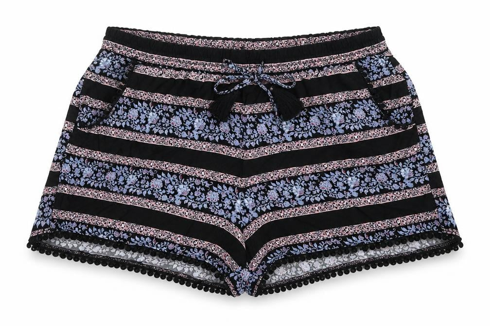 Atmosphere Womens Black  Viscose Hot Pants Shorts Size 4  Regular Pull On