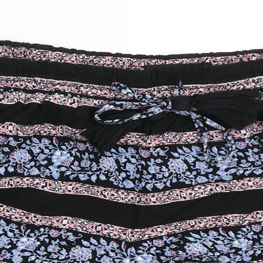 Atmosphere Womens Black  Viscose Hot Pants Shorts Size 4  Regular Pull On