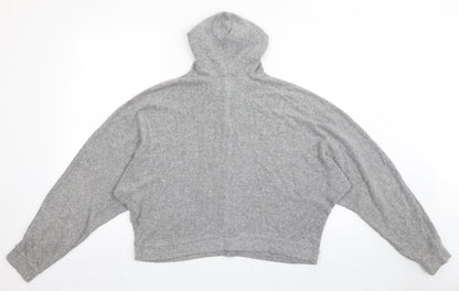 Womens UK Size S Pull&Bear Grey Pullover Hoodie