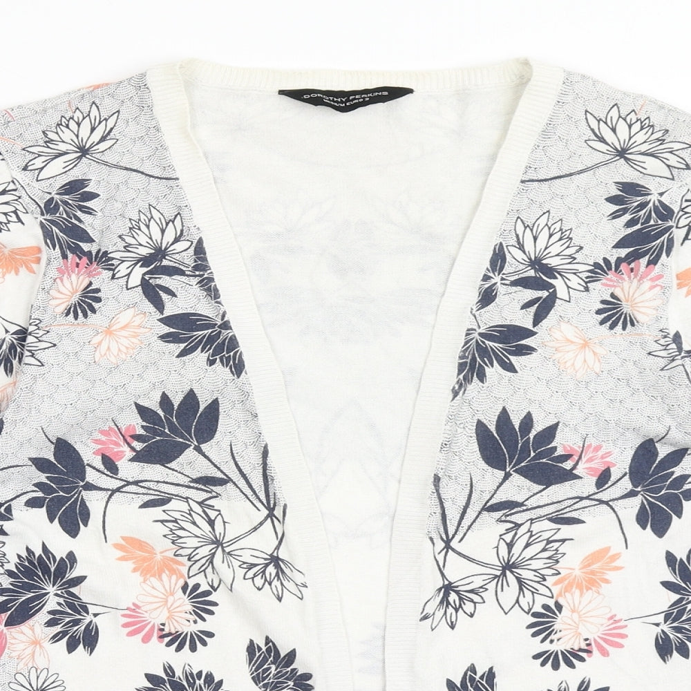 Womens UK Size M Dorothy Perkins Ivory Cardigan Jumper