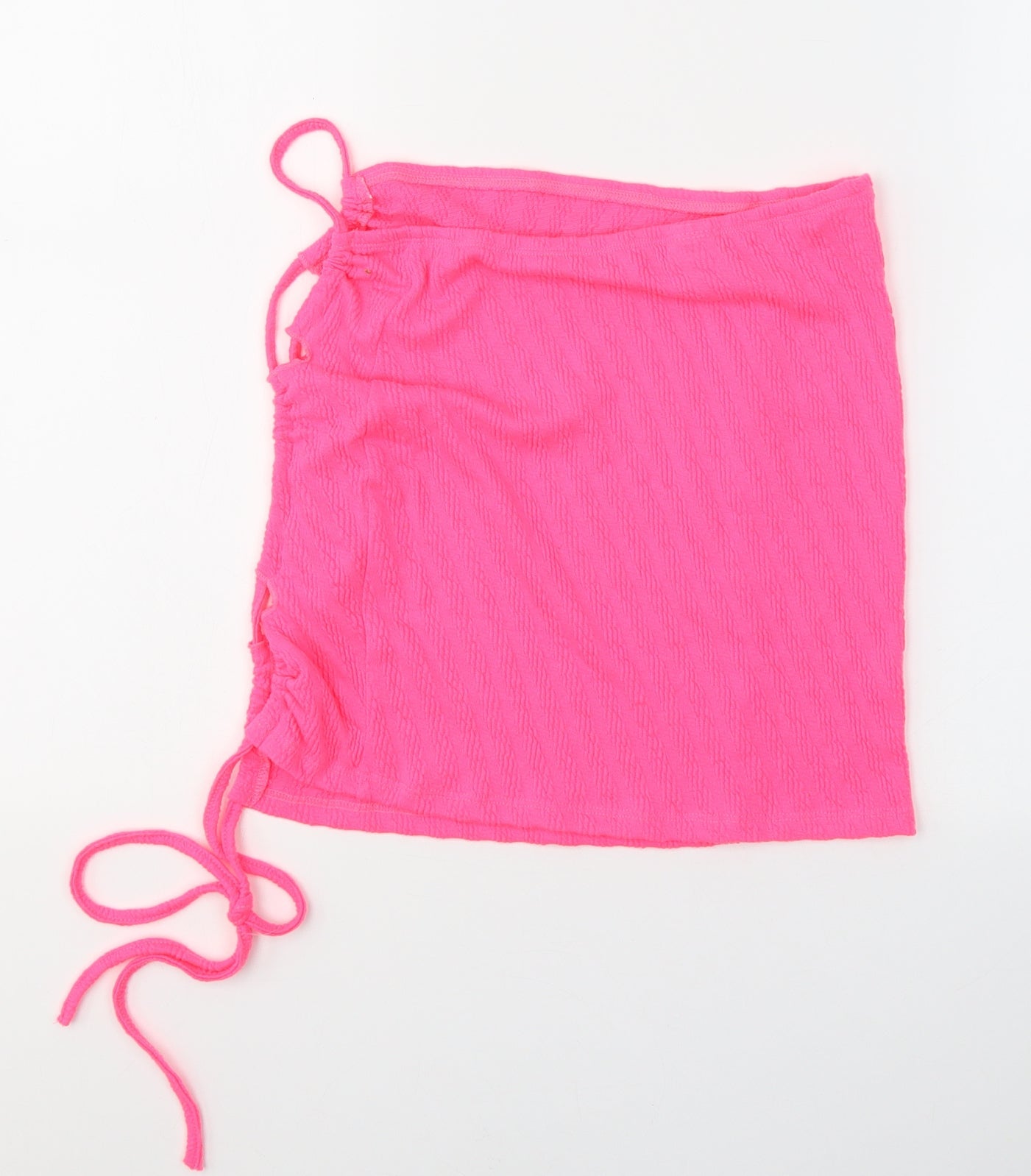 SheIn Womens Pink  Polyester Wrap Tank Size S Square Neck