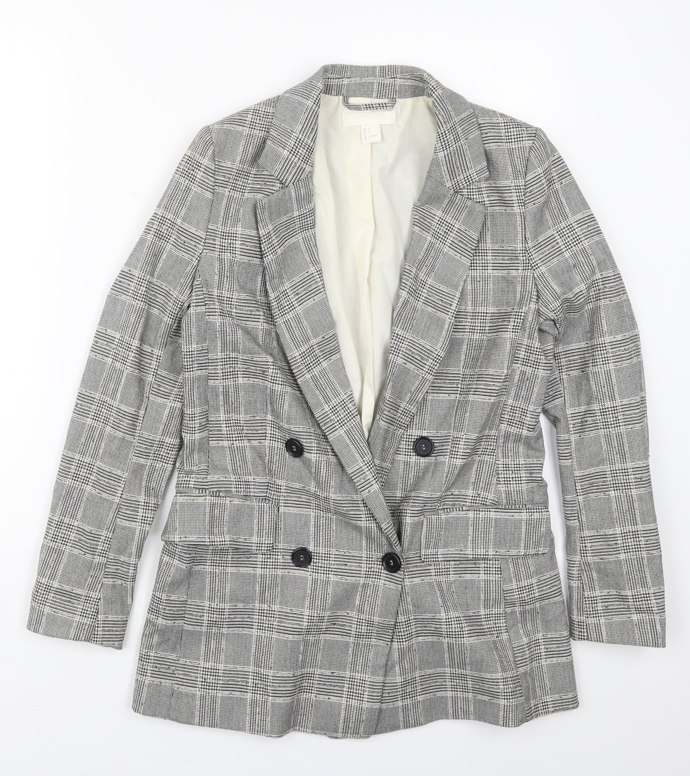 Womens UK Size 6 H&M Regular Grey Suit Jacket