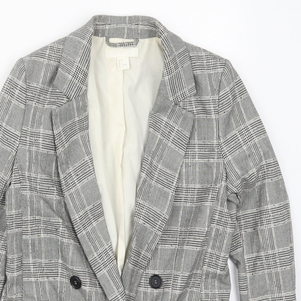 Womens UK Size 6 H&M Regular Grey Suit Jacket
