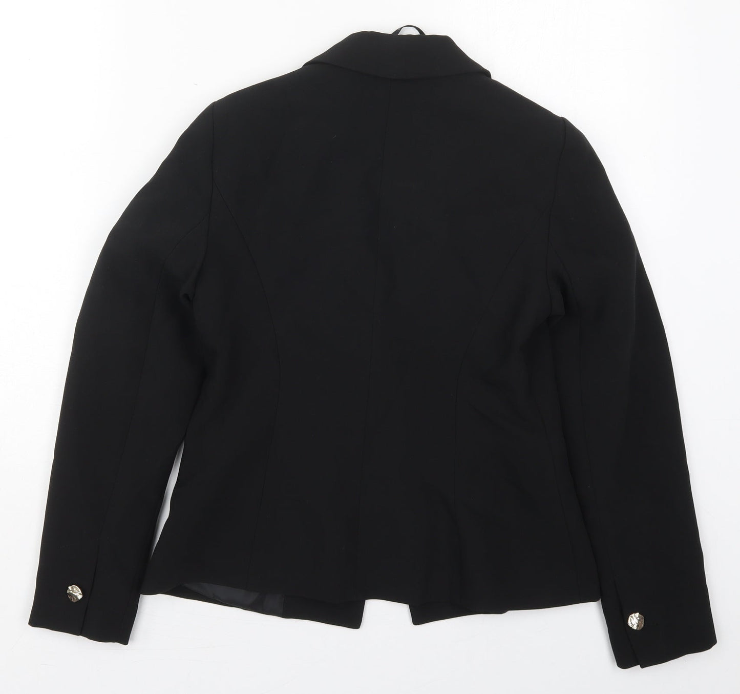 Dorothy Perkins Womens Black  Polyester Jacket Suit Jacket Size 4