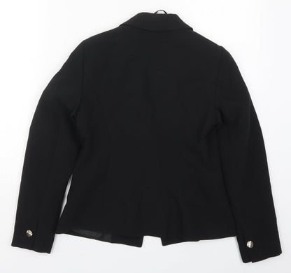 Dorothy Perkins Womens Black  Polyester Jacket Suit Jacket Size 4