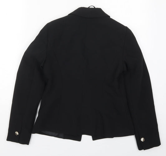 Dorothy Perkins Womens Black  Polyester Jacket Suit Jacket Size 4