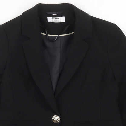 Dorothy Perkins Womens Black  Polyester Jacket Suit Jacket Size 4