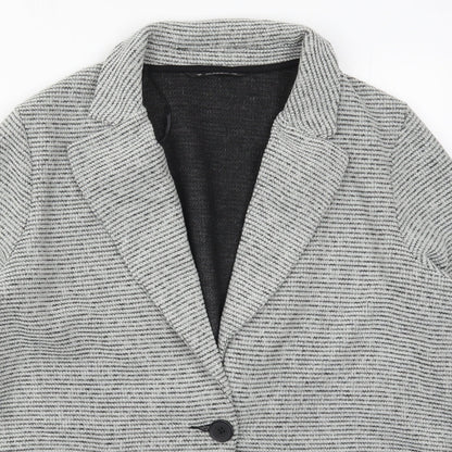 Dunnes Womens Grey   Jacket  Size L  Button