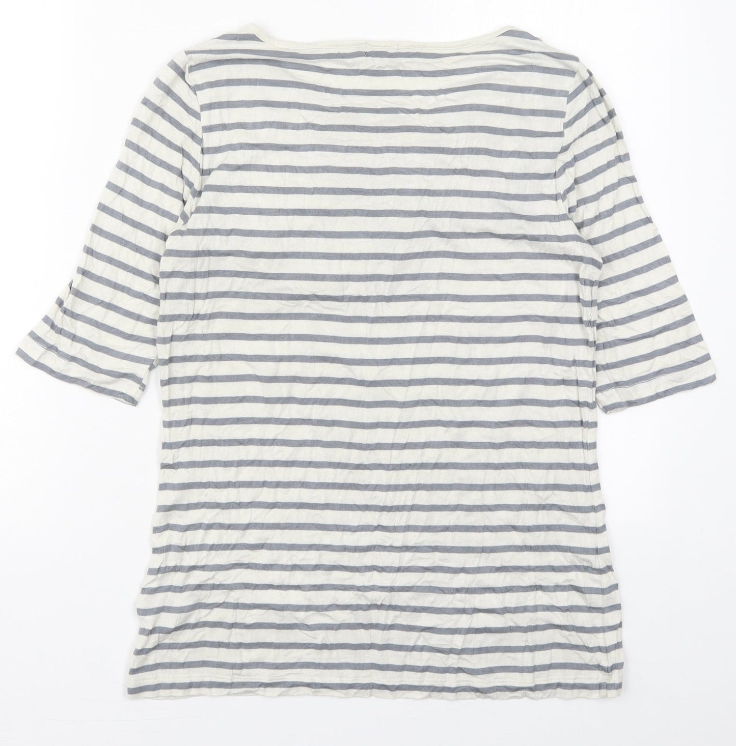 Womens UK Size L Lee Grey Basic T-Shirt