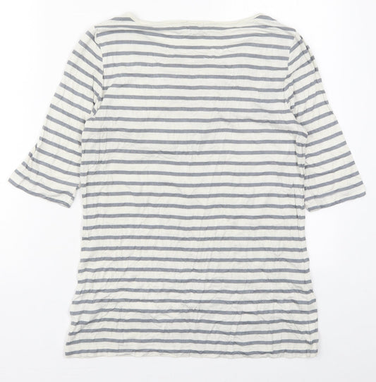 Womens UK Size L Lee Grey Basic T-Shirt