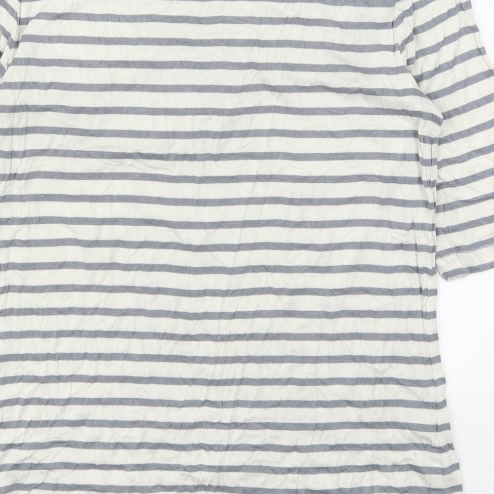 Womens UK Size L Lee Grey Basic T-Shirt