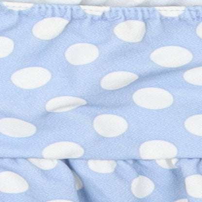 I SAW IT FIRST Womens Blue Polka Dot Polyester Cropped Tank Size 14 Round Neck