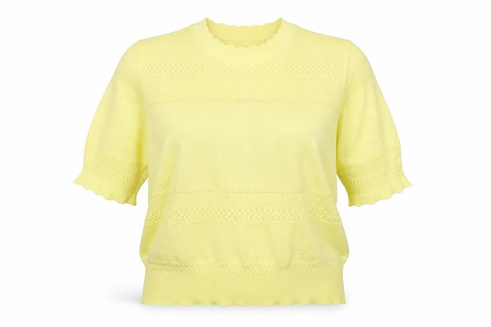 Womens UK Size 14 Marks and Spencer Yellow Pullover Jumper