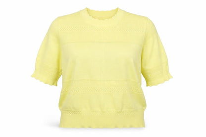 Womens UK Size 14 Marks and Spencer Yellow Pullover Jumper