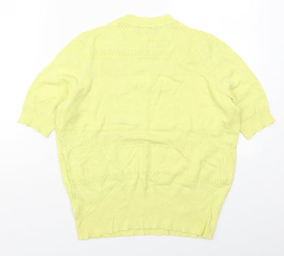 Womens UK Size 14 Marks and Spencer Yellow Pullover Jumper