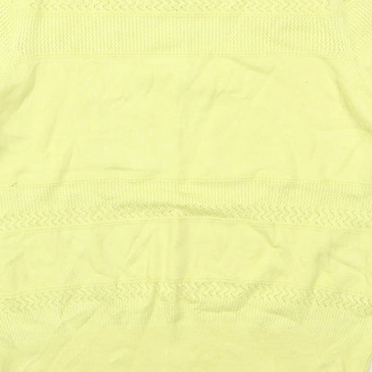 Womens UK Size 14 Marks and Spencer Yellow Pullover Jumper