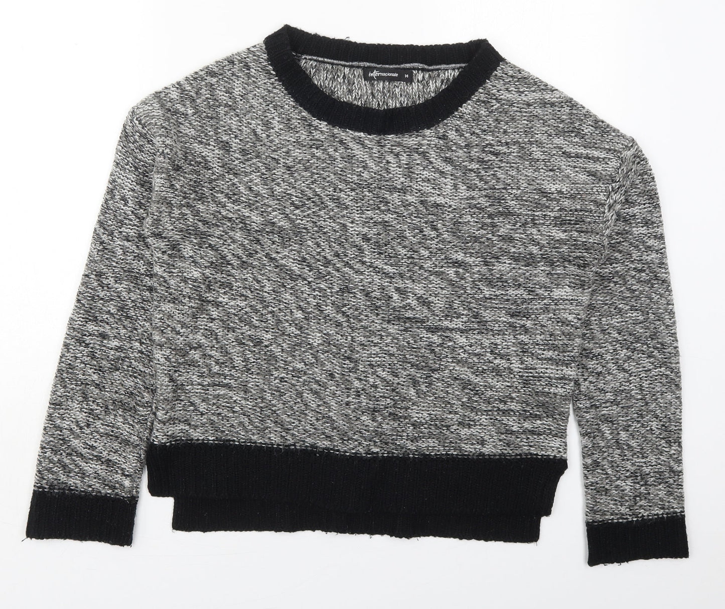 Womens UK Size 14 Internacionale Grey Pullover Jumper