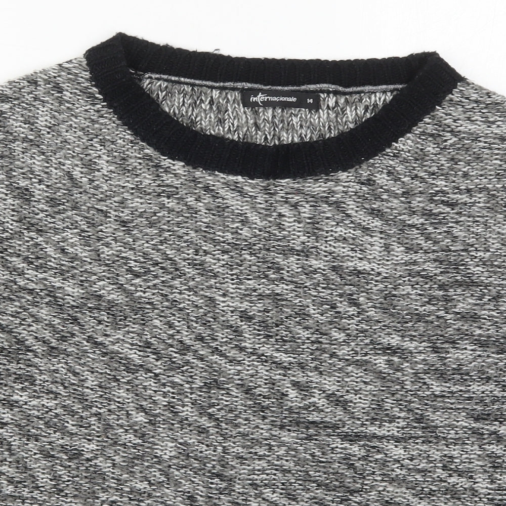 Womens UK Size 14 Internacionale Grey Pullover Jumper
