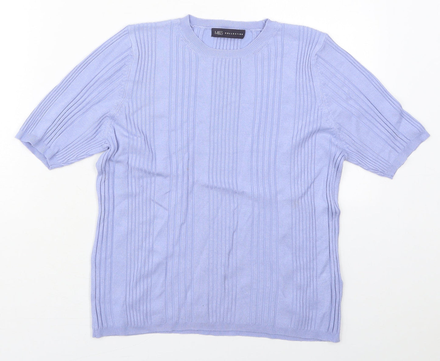 Womens UK Size 14 Marks and Spencer Blue Pullover Jumper