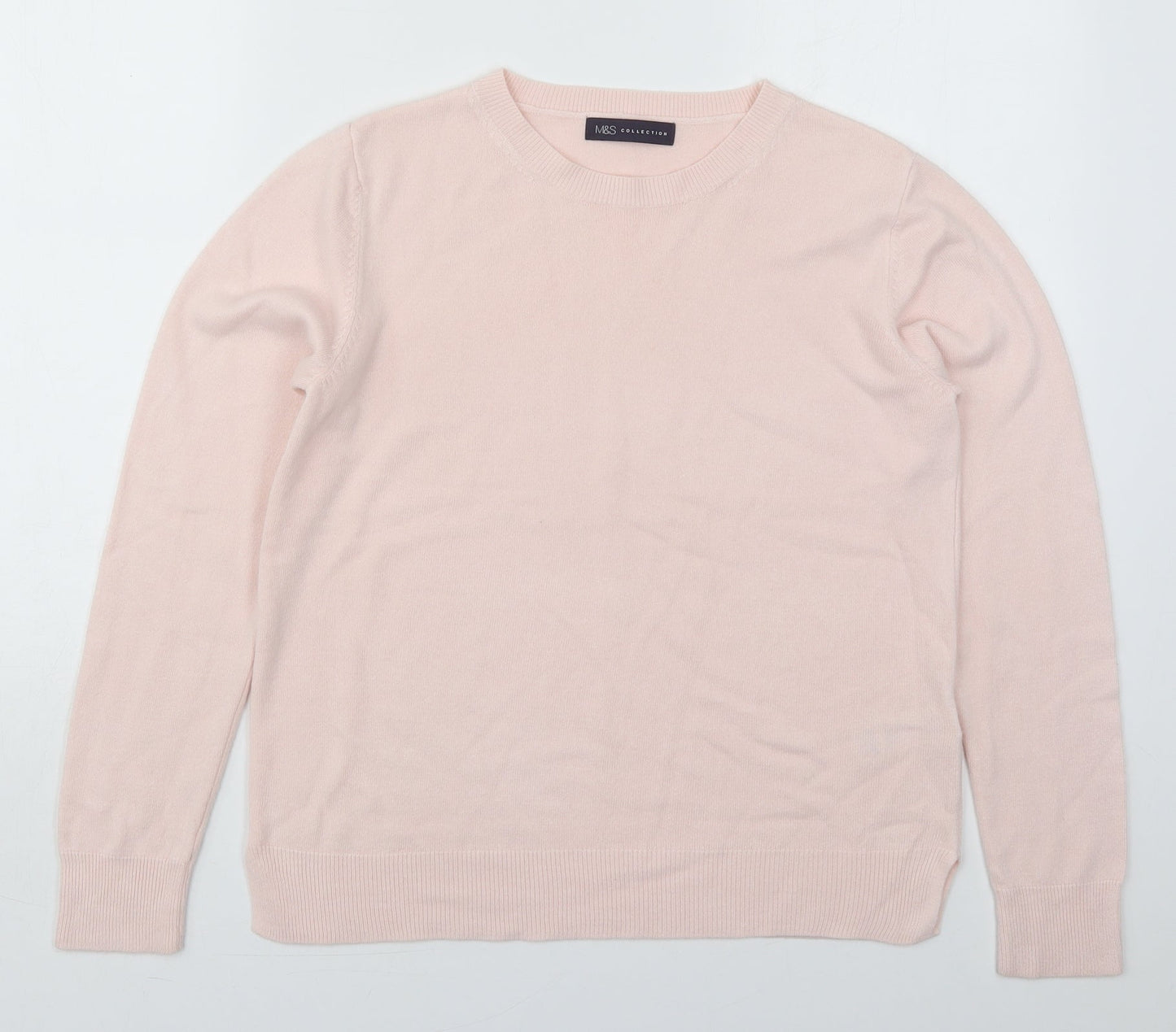Womens UK Size 14 Marks and Spencer Pink Pullover Jumper