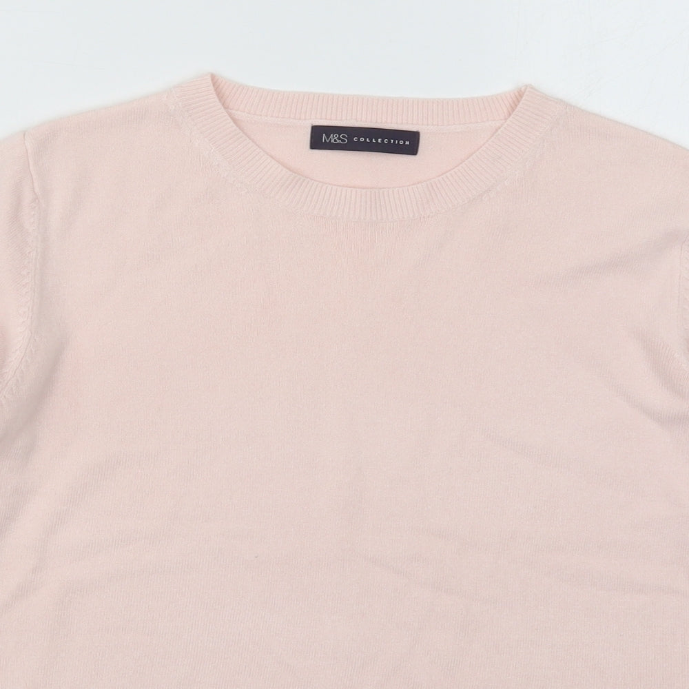 Womens UK Size 14 Marks and Spencer Pink Pullover Jumper