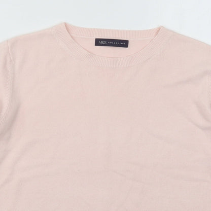 Womens UK Size 14 Marks and Spencer Pink Pullover Jumper