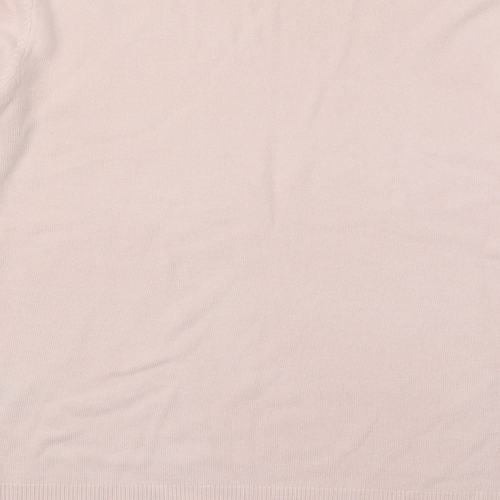 Womens UK Size 14 Marks and Spencer Pink Pullover Jumper