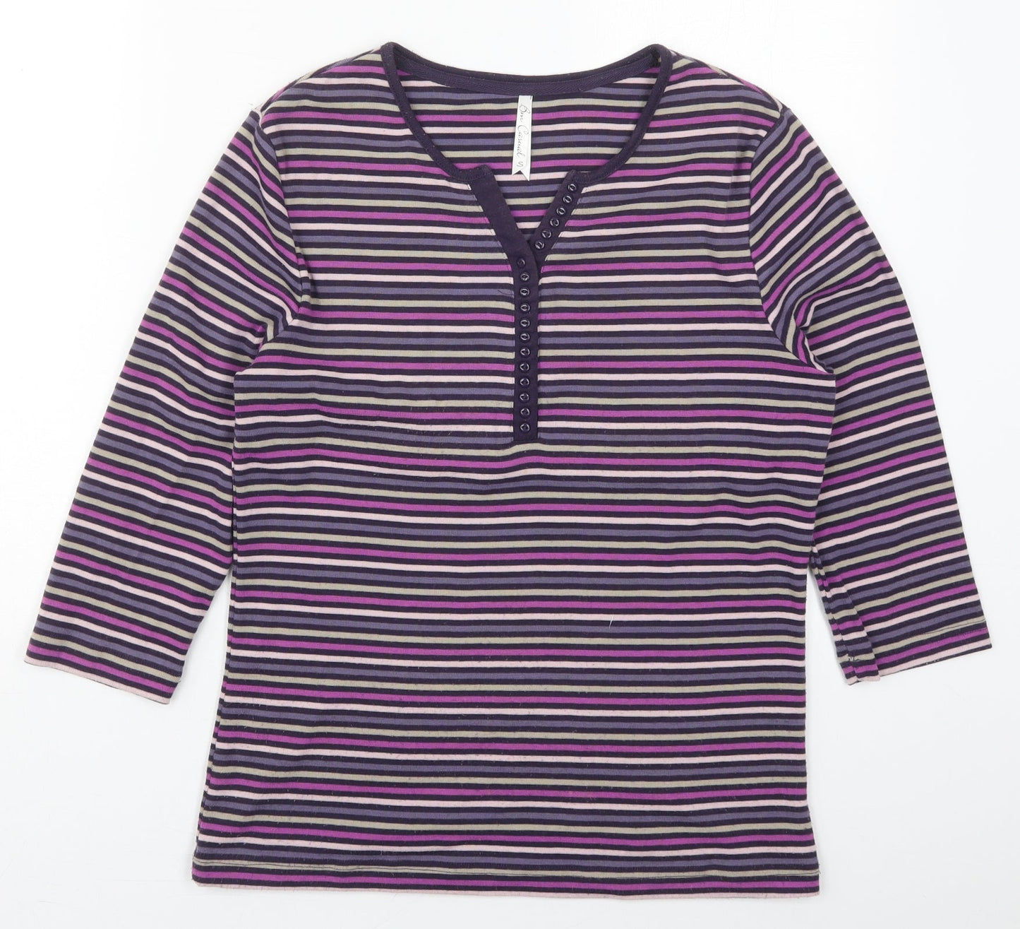 Womens UK Size S Bonmarché Purple Basic T-Shirt