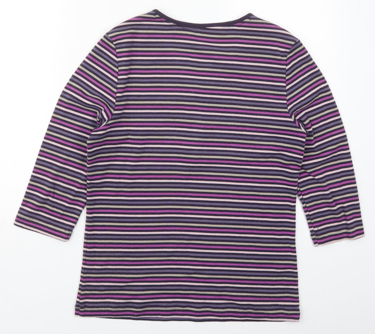 Womens UK Size S Bonmarché Purple Basic T-Shirt